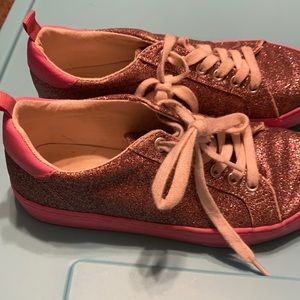 Sparkly pink shoes
